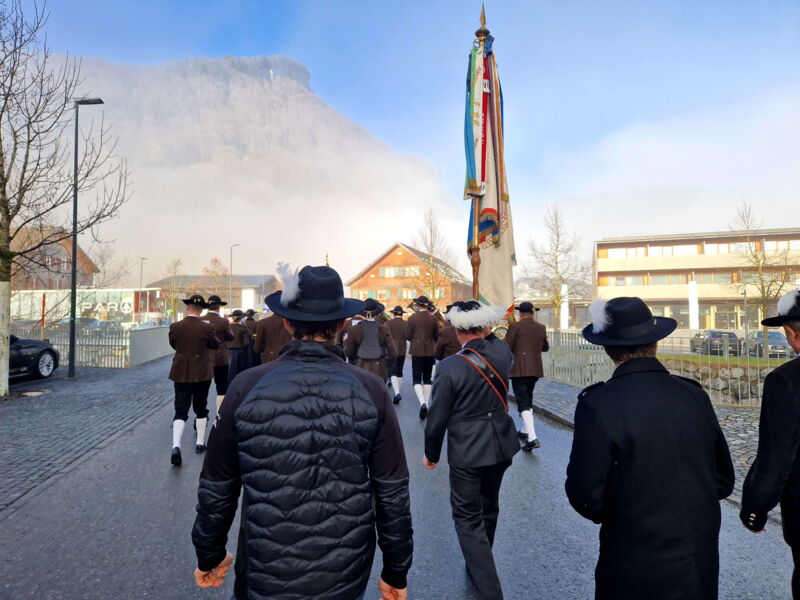 Lädolar 2023 Marsch zum Hotel Sonne